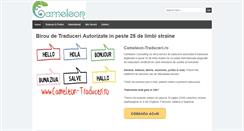 Desktop Screenshot of cameleon-traduceri.ro