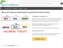 Tablet Screenshot of cameleon-traduceri.ro